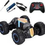 Voiture jouet télécommandée de voiture de cascade rc, conduite double face 2,4 ghz