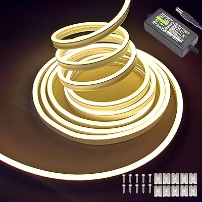Néon blanc chaud 16,4 pieds/5 m, bande lumineuse néon flexible et étanche 12 v pour chambre à coucher et décoration extérieure [avec adaptateur secteur] (blanc chaud). Avec plus de 300000 références dans son catalogue, DIAYTAR COTE D'IVOIRE est la destination idéale pour les clients qui cherchent une large gamme de produits. La boutique en ligne mise sur la qualité et la sécurité, offrant ainsi aux clients une expérience d'achat en ligne sans risque. Les équipes de DIAYTAR COTE D'IVOIRE travaillent sans relâche pour améliorer constamment les services.