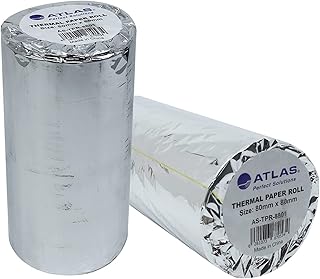 Papier thermique pour reçus atlas boss | 80 x mm 2 rouleaux-paquet