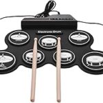Mini kit de batterie pliable en silicone usb, kit de batterie électronique numérique