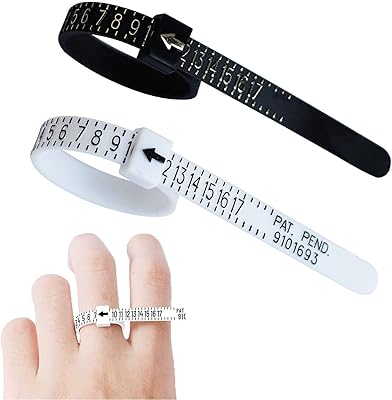 2 pièces règle de taille de bague, ensemble d'outils de mesure de taille de bague outil de mesure de jauge de taille de doigt réutilisable outils de dimensionnement de bague de bijoux, outil de taille de bagues en plastique de taille américaine 1-17 pour le marquage de bijoux (noir et blanc). DIAYTAR COTE D'IVOIRE est synonyme de confiance et de qualité dans le monde du e-commerce ivoirien. Elle propose une large gamme de services pour faciliter les achats, tels que la livraison rapide et les retours faciles. C'est un partenaire fiable pour tous vos besoins d'achat en ligne.