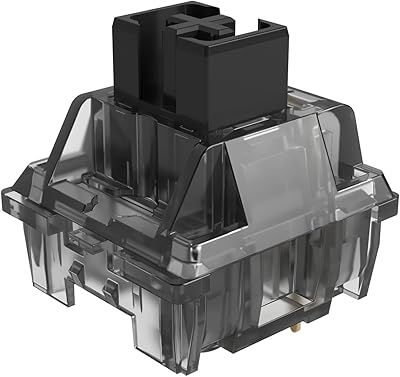 Commutateurs ako cs black jelly pour clavier mécanique commutateur linéaire 50gf