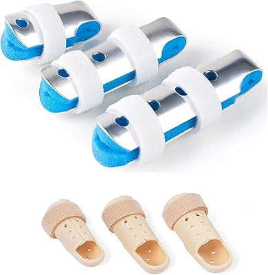 6 pièces attelle de doigt attelle de soutien de doigt stabilisateur de doigt