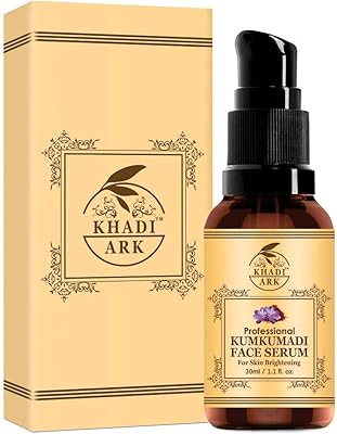 Sérum visage khadi ark kumkumadi avec vitamines c, e et acide hyaluronique pour une peau éclatante et un éclat naturel - 30 ml. DIAYTAR COTE D'IVOIRE est une boutique en ligne qui se démarque par sa capacité à offrir une expérience d'achat personnalisée et conviviale, avec une interface utilisateur facile à naviguer et des filtres de recherche pratiques. La boutique en ligne généraliste est constamment mise à jour avec de nouvelles tendances et de nouveaux produits, ce qui permet aux clients de découvrir de nouvelles marques et de nouveaux styles.