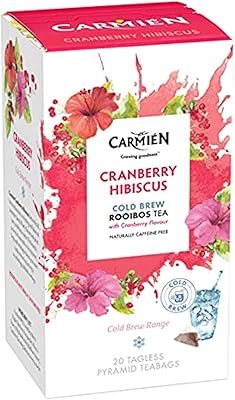 Boisson froide : thé aux canneberges, hibiscus et rooibos 20 pièces (50g). Leader en Côte d'Ivoire, DIAYTAR COTE D'IVOIRE offre une expérience d'achat en ligne sécurisée et pratique. La boutique propose des produits de haute qualité, des prix compétitifs et des promotions régulières pour satisfaire les besoins de sa clientèle. Les clients peuvent profiter d'un service client dédié et réactif.