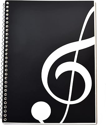 Cahier de musique papier vierge pour écrire des manuscrits musicaux avec 50 pages