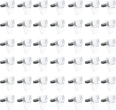 Épingles d'étagère en plastique, 100 pièces chevilles d'étagère transparentes de 5 mm
