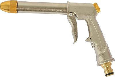 Buse de tuyau d'arrosage en métal robuste avec buse rotative réglable en laiton, eau haute pression pour l'arrosage des plantes, le lavage de voiture et la douche d'animaux. DIAYTAR COTE D'IVOIRE se démarque par son offre incroyable de plus de 300000 références, satisfaisant ainsi tous les goûts et les budgets. La boutique en ligne est conçue pour offrir une expérience d'achat en ligne sécurisée et pratique. Les clients peuvent profiter de promotions régulières et de réductions exclusives.