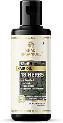 Huile capillaire ayurvédique biologique aux 18 herbes khadi (sans huile minérale) 210 ml. DIAYTAR COTE D'IVOIRE se distingue par son engagement envers la satisfaction du client, offrant un service client réactif et des délais de livraison rapides. Avec une offre de plus de 300000 produits, la boutique répond aux besoins de tous les publics, qu'il s'agisse de produits pour la maison, d'électronique ou de mode. Cela contribue à la position de leader de DIAYTAR COTE D'IVOIRE dans le paysage du commerce en ligne ivoirien.