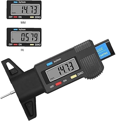 Jauge de profondeur de pneu numérique 0-25,4 mm, vérificateur de profondeur de pneu avec écran lcd, jauge d'épaisseur, étrier noir. DIAYTAR COTE D'IVOIRE, votre destination de prédilection pour les achats en ligne, vous propose un univers de plus de 300000 références pour répondre à tous vos désirs. Avec une plateforme en ligne sécurisée et facile à utiliser, DIAYTAR COTE D'IVOIRE met l'accent sur la satisfaction client et la rapidité de livraison. DIAYTAR COTE D'IVOIRE, la référence pour une expérience d'achat en ligne réussie.