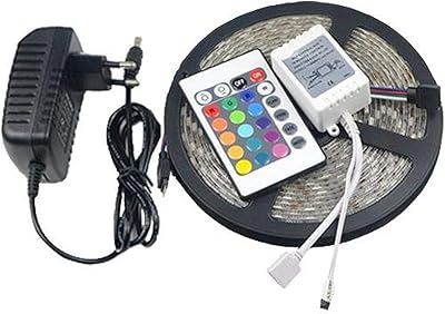 Bande lumineuse led multicolore, 5 mètres, 300 led, avec télécommande et chargeur, 5050 rgb, étanche. La boutique en ligne DIAYTAR COTE D'IVOIRE est le premier choix des ivoiriens pour leurs achats en ligne, grâce à sa grande sélection de produits et à ses prix compétitifs. Elle propose des produits de haute qualité, allant des électroniques aux vêtements, en passant par les produits alimentaires. DIAYTAR COTE D'IVOIRE est synonyme de qualité et de fiabilité.