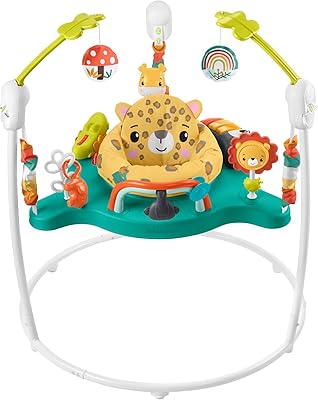 ​centre d'activités pour bébé fisher-price jumperoo avec lumières, sons et musique, transat interactif
