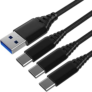 Câble de charge rapide de 3-3-6 pieds avec port usb type c