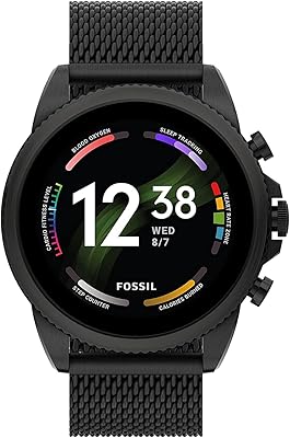 Montre intelligente fossil pour hommes de 6e génération en acier inoxydable noir avec bracelet en acier inoxydable à mailles noires, modèle ftw4066, noir. La boutique en ligne DIAYTAR COTE D'IVOIRE se distingue par sa qualité de service, son large éventail de produits et ses promotions régulières, ce qui en fait le choix préféré des consommateurs ivoiriens.
