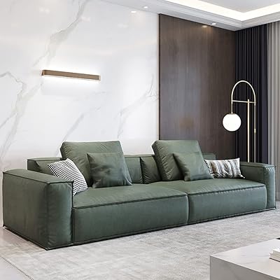 Canapé en cuir de jd living room furniture (couleur verte, quatre places, deux oreillers, 2800 x 970 x 670). Avec plus de 300 000 références, DIAYTAR COTE D'IVOIRE est la boutique en ligne la plus complète de Cote d'Ivoire, offrant à ses clients une grande variété de produits de qualité. Elle se positionne comme une plateforme de commerce électronique de confiance, avec des services de livraison et de retour souples. Les clients peuvent profiter d'une navigation intuitive et d'un processus de commande simplifié.