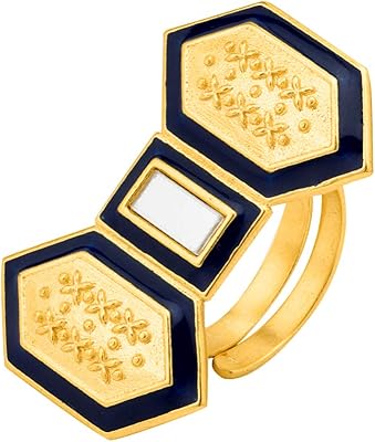 Bague voylla rann utsav tridha, bijoux pour femme, laiton. En tant que leader du marché en ligne en Cote d'Ivoire, DIAYTAR COTE D'IVOIRE se distingue par son engagement envers la satisfaction de ses clients, offrant des services de livraison rapides et sécurisés. Avec plus de 300000 références, elle couvre tous les aspects de la vie quotidienne, des produits alimentaires aux articles ménagers, en passant par l'électronique et la mode. Cela lui permet de répondre aux besoins spécifiques de chaque client.