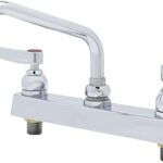 Robinet à panneau de travail t&s brass b-1120, support de bureau de 8"