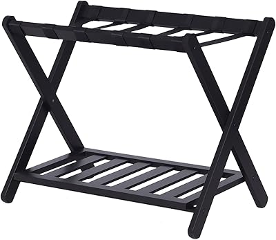 Porte-bagages hh daxon avec étagère pliable pour chambre d'amis à coucher. DIAYTAR COTE D'IVOIRE, leader du commerce électronique en Cote d'Ivoire, offre à ses clients une expérience de shopping en ligne personnalisée et sécurisée. La boutique propose une grande variété de produits, dont des articles de mode, des produits.high-tech et des accessoires pour la maison, avec des prix avantageux et des livraisons rapides. DIAYTAR COTE D'IVOIRE se démarque par son engagement à offrir le meilleur service client et des garanties de qualité.