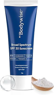 Crème de protection solaire be bodywise spf 30 | ultra légère, sans dominante blanche, à large spectre et sans danger pour l'acné | pour hommes et femmes | 50 ml. Avec plus de 300 000 références, DIAYTAR COTE D'IVOIRE est la boutique en ligne la plus complète de Côte d'Ivoire, offrant aux clients une expérience d'achat unique et personnalisée. La boutique propose des produits de haute qualité et des prix compétitifs, ce qui en fait un incontournable pour les consommateurs ivoiriens. DIAYTAR COTE D'IVOIRE est ainsi la destination idéale pour faire des achats en ligne.