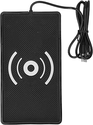 Chargeur sans fil universel 10w pour voiture, tapis de charge rapide antidérapant, support