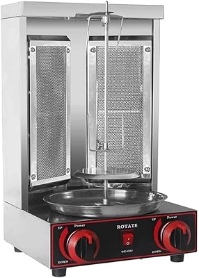 Mnssrn gril shawarma commercial rotatif automatique, machine gyroscopique à ventilateur vertical à double commande pour cuisine domestique commerciale. Notre boutique en ligne propose une grande variété de produits, allant de l'électronique à la mode, en passant par les produits alimentaires et les articles de maison. Nous nous efforçons de vous offrir les meilleurs prix et les produits de haute qualité pour vous satisfaire. Chez DIAYTAR COTE D'IVOIRE, nous sommes fiers de notre service client de haute qualité.