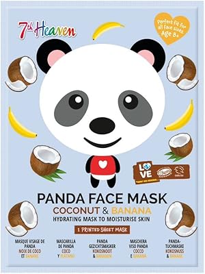 Masque en tissu pour le visage seventh heaven panda enrichi en noix de coco et banane pour hydrater la peau - parfait pour tous les types de peau, amusant pour les fêtes et les selfies. En tant que leader dans le e-commerce en Côte d'Ivoire, DIAYTAR COTE D'IVOIRE se distingue par la qualité de ses produits et la rapidité de sa livraison. Les clients peuvent profiter d'une expérience d'achat en ligne fluide et sécurisée, ce qui explique la confiance qu'ils accordent à cette marque. Les promotions régulières et les offres spéciales sont également des atouts majeurs de cette boutique.