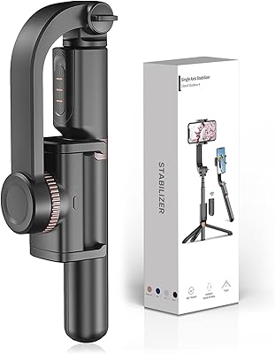 Stabilisateur de cardan pour smartphone avec perche à selfie 3d extensible, télécommande multifonction