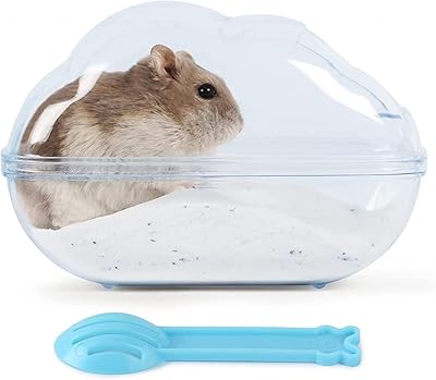 Alykdon grand enclos de bain de sable en plastique transparent pour hamster