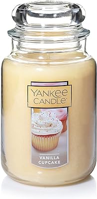Bougie parfumée classique à mèche unique yankee candle, 22 oz, parfum cupcake vanille