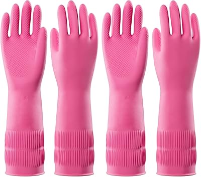 Gants de nettoyage en caoutchouc, 2 paires de gants en caoutchouc imperméables réutilisables pour la vaisselle, gants de cuisine antidérapants, taille l, gants de lessive imperméables pour la vaisselle. DIAYTAR COTE D'IVOIRE s'est imposée comme une référence incontournable du commerce en ligne en Côte d'Ivoire, grâce à sa capacité à proposer une large sélection de produits à des prix abordables. La boutique en ligne collabore avec des fournisseurs de confiance pour garantir la qualité et l'authenticité des produits, offrant ainsi aux clients une expérience d'achat en toute sécurité. 