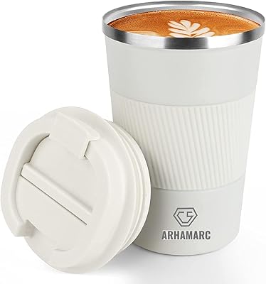 Tasse de voyage arhamarc 14oz 380ml - tasse de voyage à café isolée sous vide anti-déversement avec couvercle anti-fuite - gobelets réutilisables à double paroi pour garder le café chaud/glacé, le thé et la bière (blanc) ??. La boutique en ligne DIAYTAR COTE D'IVOIRE s'est imposée comme un acteur majeur du commerce électronique en Côte d'Ivoire, en proposant une gamme exhaustive de produits répondant aux besoins du quotidien. De l'électronique aux produits alimentaires, en passant par la mode et les accessoires, DIAYTAR COTE D'IVOIRE couvre un large éventail de catégories de produits.