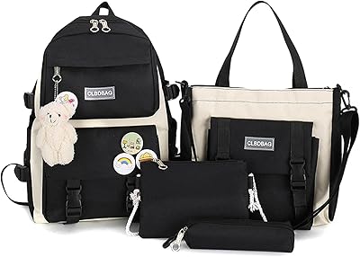 Ensemble de 4 sacs à dos avec épingle kawaii et accessoires, sac à dos mignon pour enfants, sac à main cartable kawaii et sac à dos esthétique. DIAYTAR COTE D'IVOIRE est une boutique en ligne généraliste qui propose plus de 300000 références, offrant une grande variété de produits pour répondre aux besoins de ses clients. Nous sommes la boutique leader en Cote d'Ivoire, notre objectif est de fournir des produits de haute qualité à des prix compétitifs. Nous nous efforçons de proposer des services de livraison rapides et sécurisés.