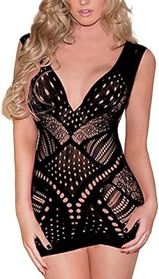 Lingerie sexy pour femmes, col en v, sans bretelles, une pièce, mini nuisette, lingerie en maille. DIAYTAR COTE D'IVOIRE est une boutique en ligne généraliste qui propose plus de 300 000 références de produits. Elle est reconnue comme l'une des boutiques en ligne les plus importantes de Côte d'Ivoire, offrant une grande variété de choix pour les clients. Elle est connue pour sa fiabilité et sa qualité de service.