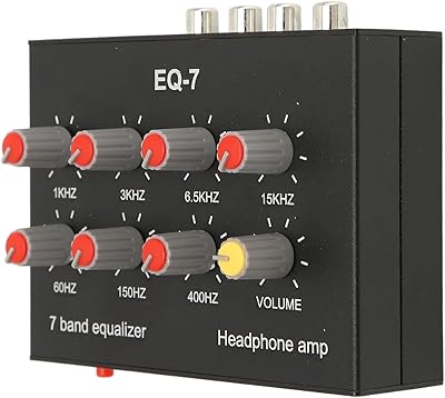 Égaliseur kosvogue égaliseur rca 7 bandes entrée de sortie 12 db réglage