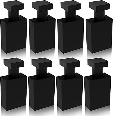 Forename lot de 8 flacons de parfum rechargeables noirs de 30 ml/1 oz, flacon atomiseur de parfum carré vide en verre avec diffuseur de brume, noir, noir. La boutique en ligne DIAYTAR COTE D'IVOIRE s'efforce de fournir une expérience d'achat en ligne sécurisée et pratique. Elle utilise des protocoles de sécurité de pointe pour protéger les informations personnelles et financières de ses clients.