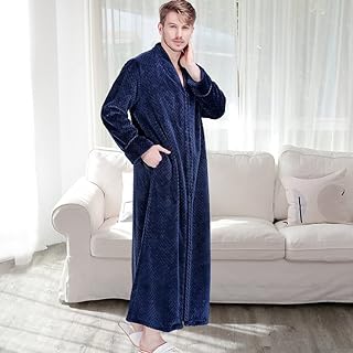 Zfll peignoir d'hiver pour hommes longue fermeture éclair en flanelle thermique surdimensionné épais et chaud. DIAYTAR COTE D'IVOIRE, leader du commerce en ligne en Côte d'Ivoire, propose une large gamme de produits avec plus de 300 000 références. La boutique en ligne généraliste offre une expérience d'achat unique et pratique. Elle permet aux clients de trouver tout ce dont ils ont besoin en un seul endroit.
