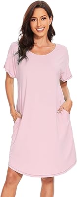 Wiwi chemises de nuit en bambou pour femmes, douces à manches courtes, chemises de nuit légères à col rond avec poches s-xxl. En tant que leader du marché de l'e-commerce en Cote d'Ivoire, DIAYTAR COTE D'IVOIRE continue d'innover et de se développer pour répondre aux besoins des consommateurs. Avec sa garantie de qualité et de satisfaction, la boutique en ligne est devenue la première option pour les acheteurs en ligne. Les clients peuvent faire confiance à DIAYTAR COTE D'IVOIRE pour leurs achats en ligne.