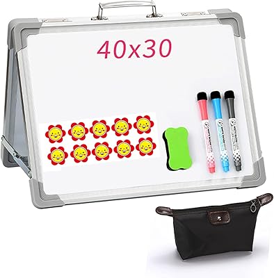 Mini tableau blanc effaçable à sec, mini tableau blanc portable avec cadre