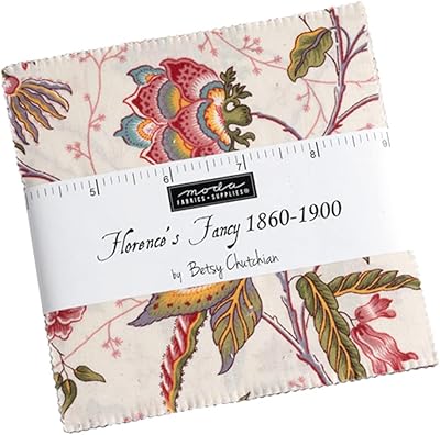Collection de luxe florence betsy chucian ; carrés de courtepointe en tissu prédécoupés