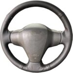 Jinyisi adapté pour toyota yaris 2007-2011, housse de volant de voiture cousue à
