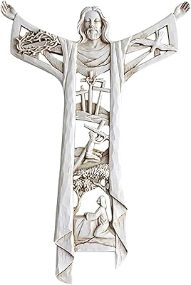 Sculpture murale de crucifix de jésus-christ, sculptures murales de jésus sur la croix, statues en résine de jésus catholique, cadeaux religieux catholiques pour la décoration intérieure (couleur : a). DIAYTAR COTE D'IVOIRE est une boutique en ligne qui se distingue par sa capacité à offrir des produits de qualité à des prix compétitifs. Avec son large choix de produits et ses services de livraison fiables, elle est devenue la référence pour les achats en ligne en Côte d'Ivoire. Les clients peuvent faire confiance à cette boutique en ligne pour tous leurs besoins de shopping.