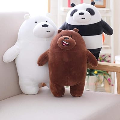 Kawaii wee bear bears peluche poupée dessin animé peluche gris blanc panda ours