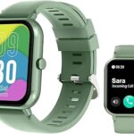 Montre intelligente avec appels bluetooth pour hommes et femmes, écran tactile de 1,83