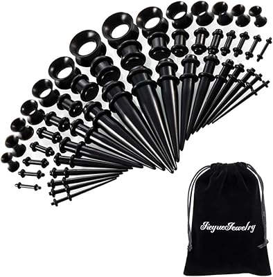 Jieyuejewelry 50pcs 14g-00g kit d'extension d'oreille cônes et bouchons en acrylique. DIAYTAR COTE D'IVOIRE est une boutique en ligne qui propose une expérience d'achat unique et personnalisée. La boutique offre une large gamme de produits, des conseils d'achat et des recommandations de produits en fonction des préférences des clients. Les clients peuvent également profiter de la possibilité de retourner ou d'échanger des produits.