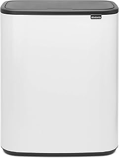 Brabantia bo touch xl 223006 poubelle, 60 litres, 1 seau intérieur, blanc