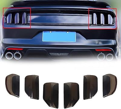Couvercle de protection de feu arrière arcdefon compatible avec ford mustang 2015-2017