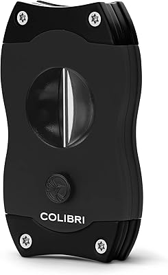 Coupe-cigares colibri v-cut | noir | déclencheur à ressort - coupe en v