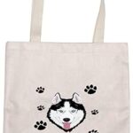 Trousse de maquillage husky cadeau husky lover pour femme avec la phrase