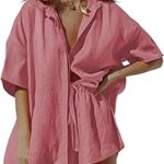 Ensemble de survêtement décontracté deux pièces pour femme de valfort, composé d'une chemise