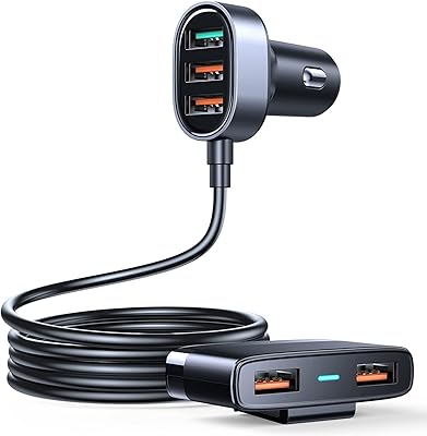 Chargeur de voiture usb, adaptateur de chargeur de voiture rapide 45w 5 ports qc 3.0, chargeur usb allume-cigare joyroom pour iphone samsung galaxy google pixel avec câble de 5 pieds pour le chargement de la banquette arrière. DIAYTAR COTE D'IVOIRE se distingue par son engagement envers la qualité et la satisfaction de ses clients. Elle propose des produits de haute qualité à des prix compétitifs, ce qui la rend attrayante pour les consommateurs ivoiriens. De plus, son site web est conçu pour être facile à naviguer, ce qui facilite les achats en ligne.